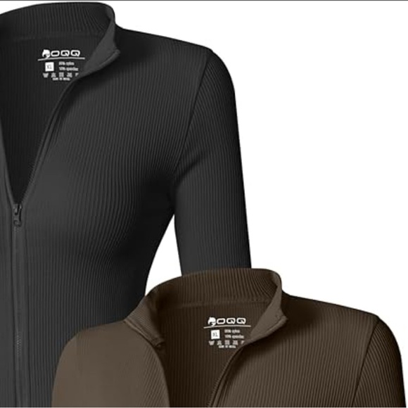 Black and Brown Zip-Up dress - Picture 1 of 6